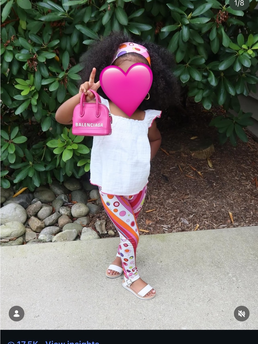 Bundle deal kids Emilio Pucci leggings and headband